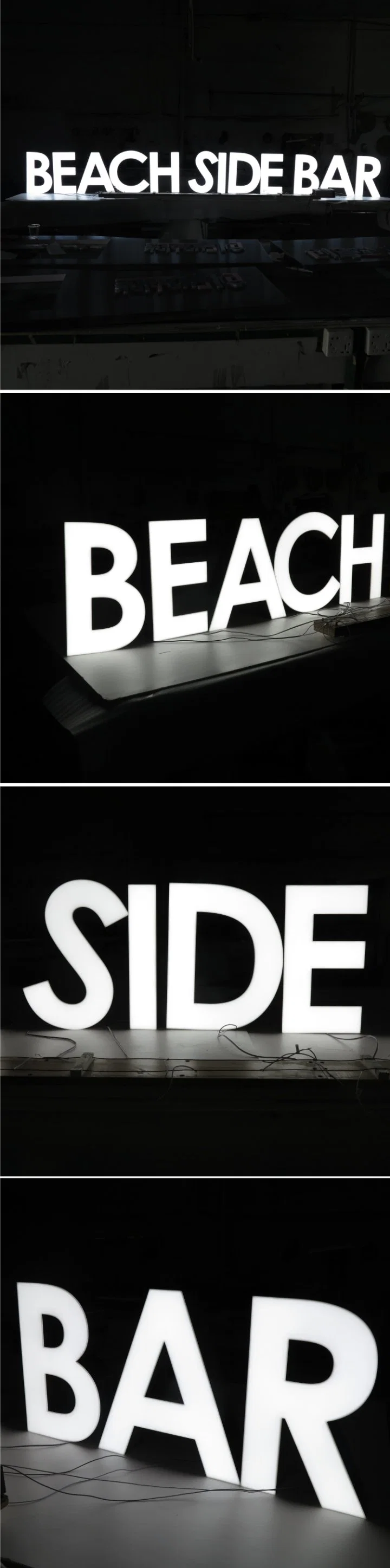 Professional Custom Frontlit Channel Letter LED Sign with Acrylic Face