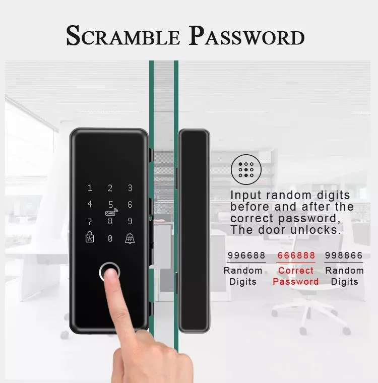 Punch Free Double Door Intelligent Identification Fingerprint Electronic Door Lock