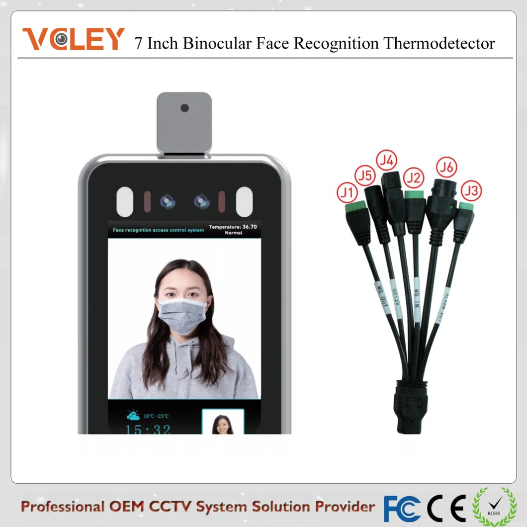 Temperature Measurement Face Recognize Facial Recognition CCTV Thermal Imaging Camera