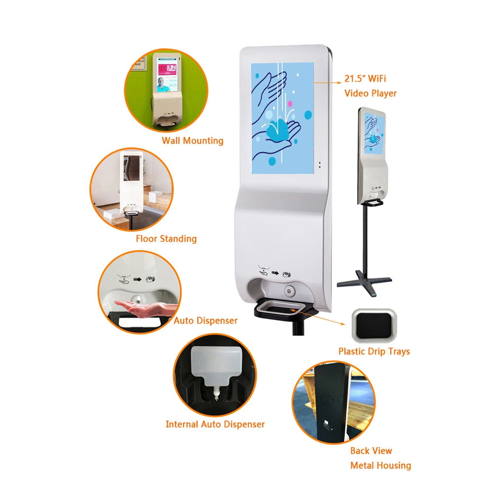 Spanish 8inch Access Control System for Public Location with Face Recognize Camera and Temperature Testing RFID Card Reader for Re-Open