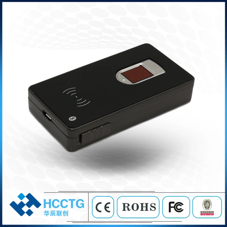 Windows Android Ios Bluetooth Biometric Fingerprint Scanner 13.56MHz NFC Card Reader (HBRT-1011)