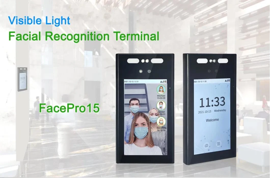 Biometric Android Face Attendance Machine WiFi Facial Time Attendance System Face Recognition Punch Card Attendance with Thermal