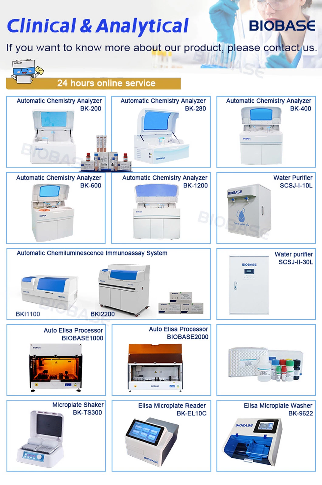 Biobase 4 Channels Fluorescence Detection Real Time PCR Machine for Lab