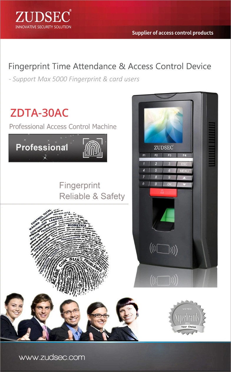 Professional &amp; Powerful TCP/IP RFID Fingerprint Door Access Control System with Time Attendance Function