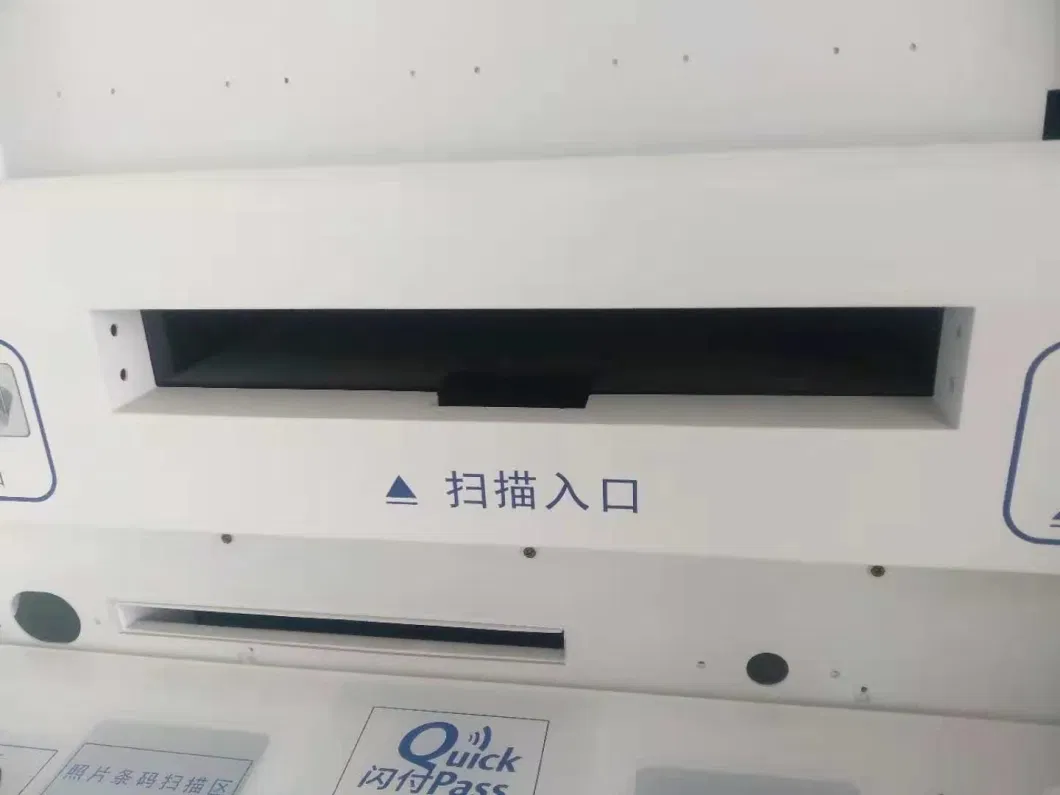 Identification Card Dispenser Kiosk with Document Scanning Fingerprint