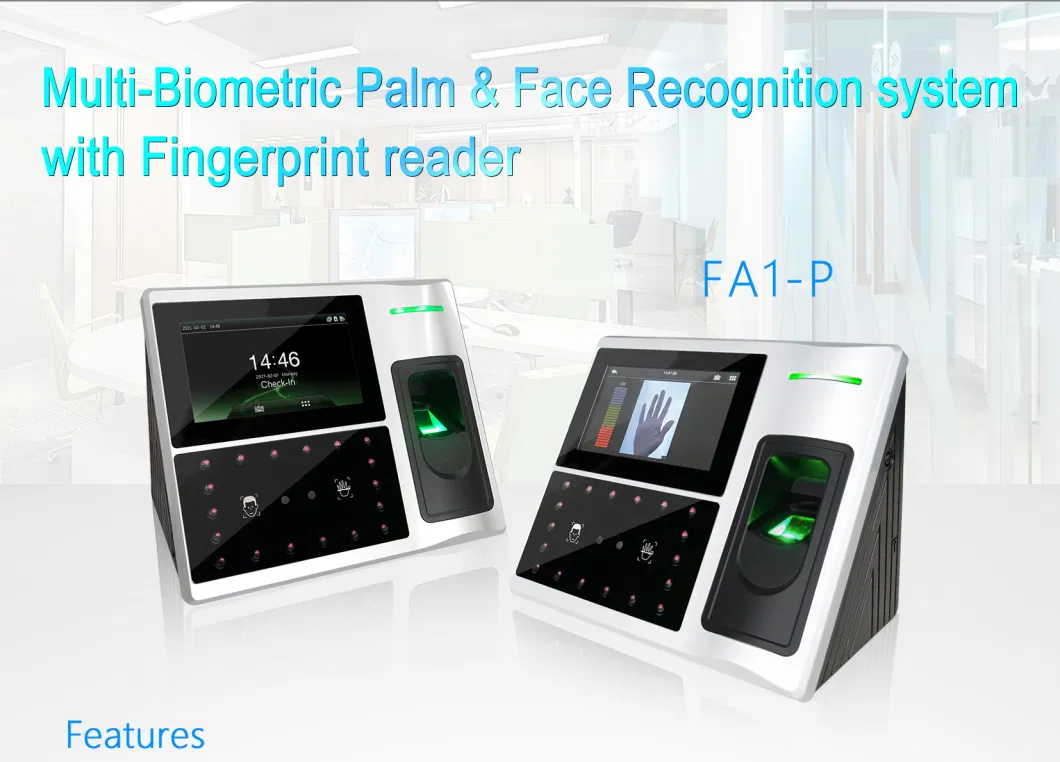 (FA1-P) Palm Multi-Biometric Facial Recognition Time Attendance Device with WiFi