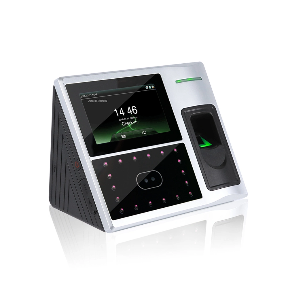 Touch Screen Biometric Fingerprint and Face Recognition Time Attendance Device