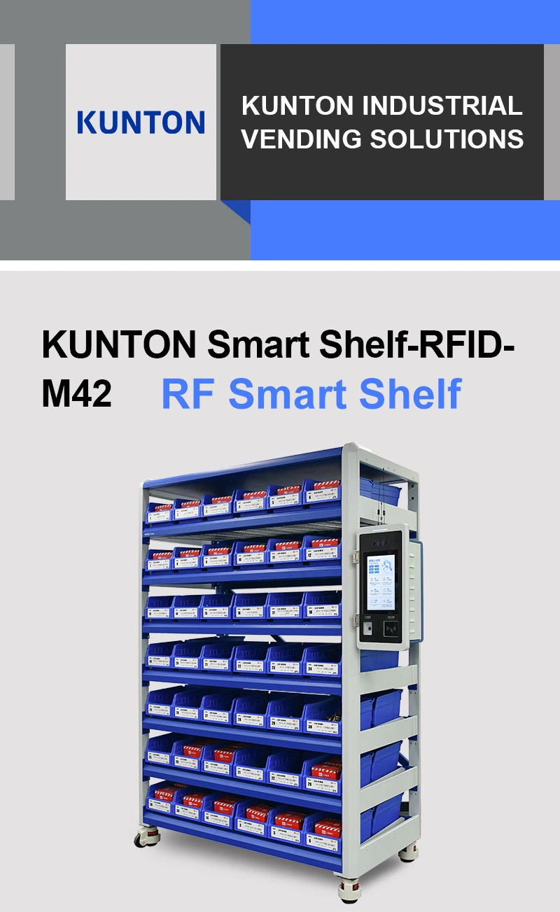 Kunton-Smart Shelf-RFID-M42 for Fastener &amp; Mro Management Automatic Industrial Vending Machine