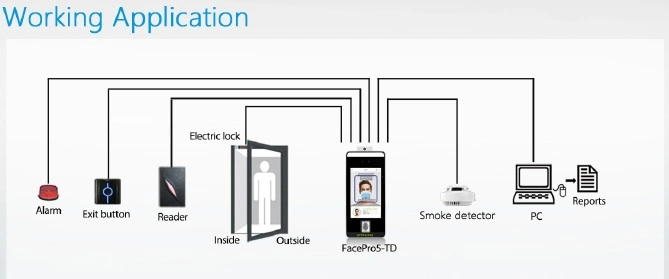 Face Recognition System with Masked Detection and Temperature Detector (FacePro5-TD)