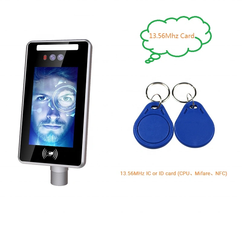 Face Scanner Electronic Clocking in Time Attendance Recorder Dynamic Facial People Wiegand Waterproof Multi-Face Recognition
