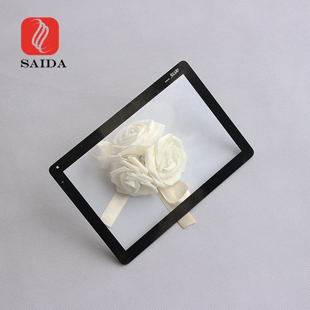 Saida Custom Shape White Painted Scratch Resistant Fingerprint Resistant Touch Screen Cover Glass &amp; AG/Ar/Af Glass