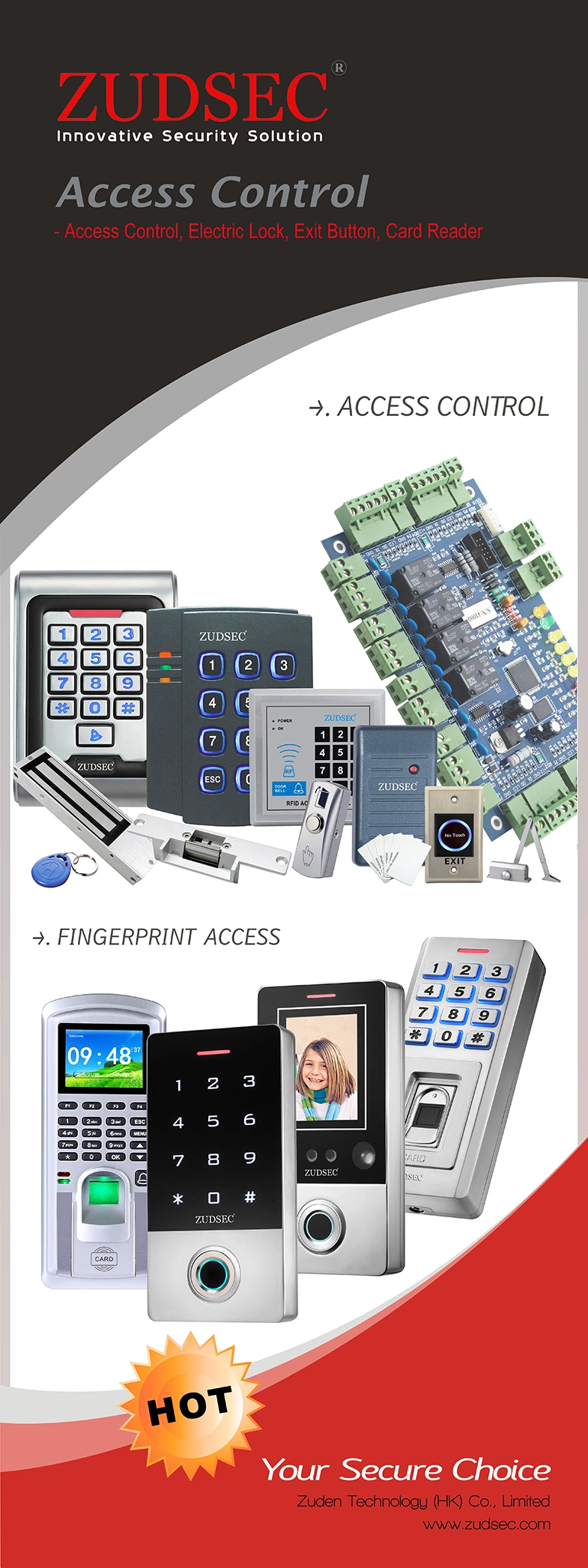 Professional &amp; Powerful TCP/IP RFID Fingerprint Door Access Control System with Time Attendance Function