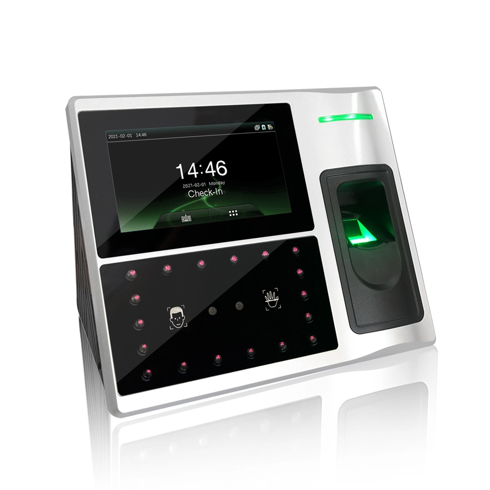 (FA1-P) Palm &amp; Face &amp; Fingerprint Recognition Time Attendance and Access Controller