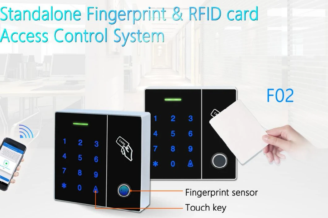 Biometric Fingerprint Door Access Control Support IC/ID Card