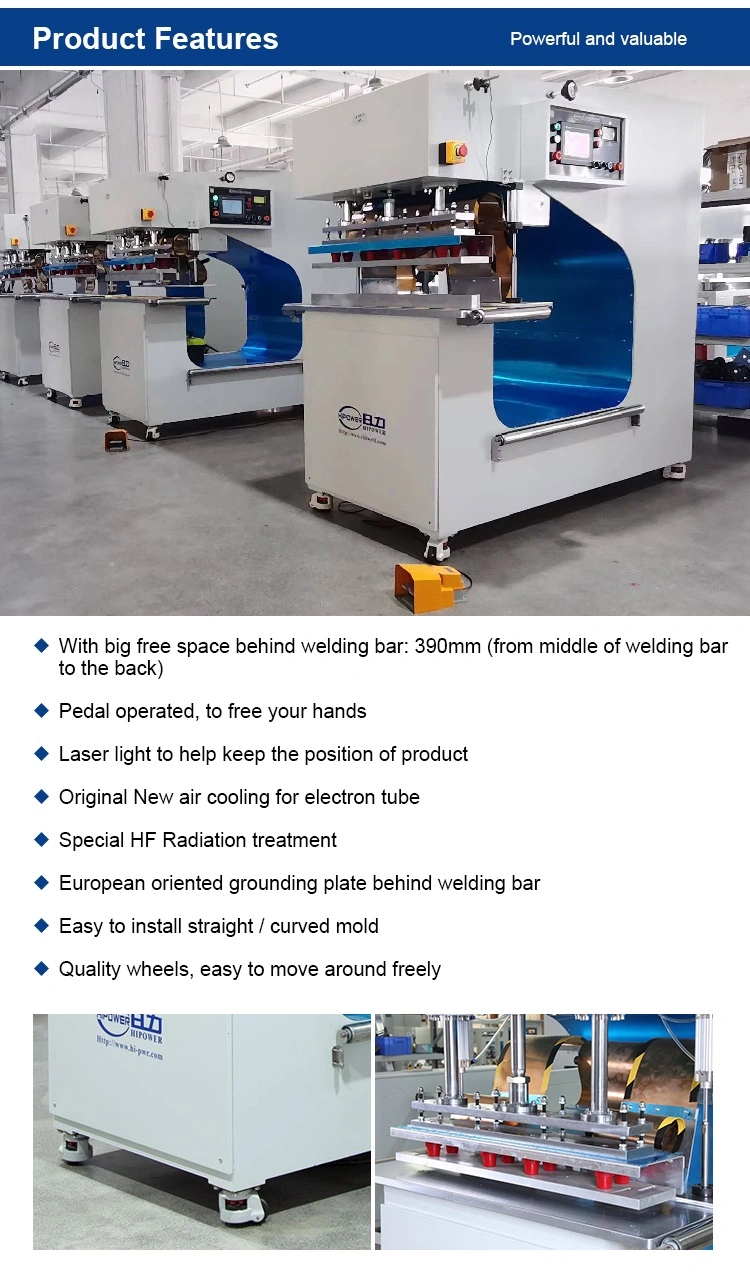 High Frequency PVC Plastic Welding Machine for Tarpaulin Tent/Truck Cover/Membrane Canvas (HR-10KWF)