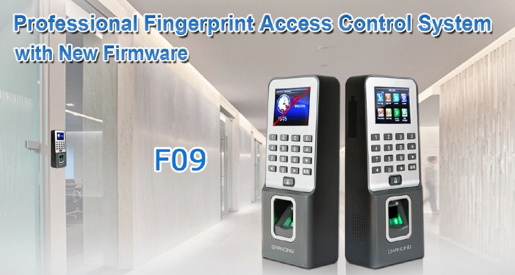 (F9) Door Access Control System with Fingerprint and RFID Card Reader