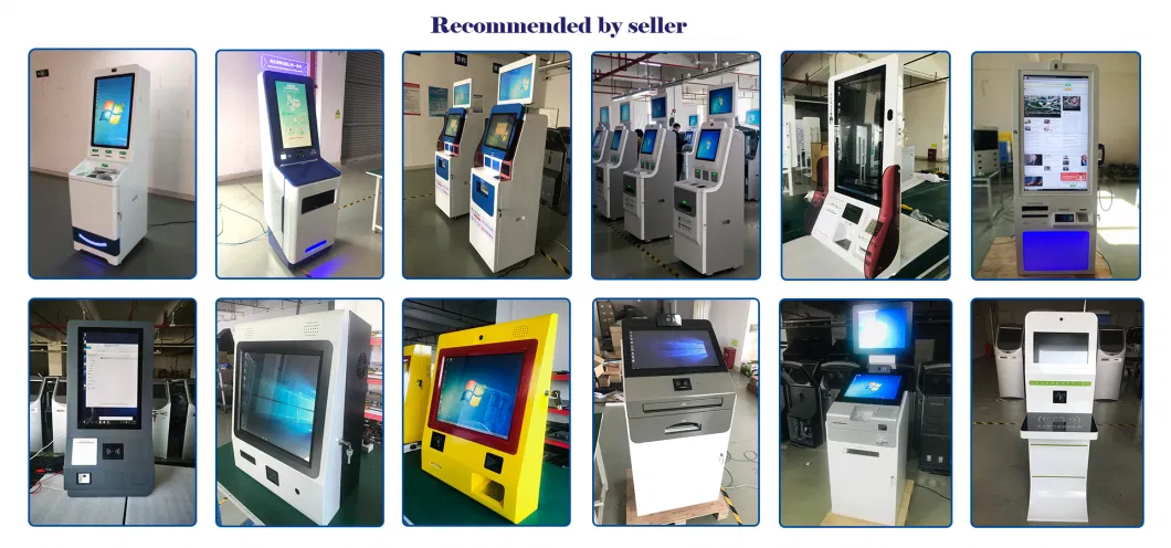Dual Screen Payment Machine Hotel Self Check in Kiosk with Facial Recognition Camera RFID Card Bill Dispenser