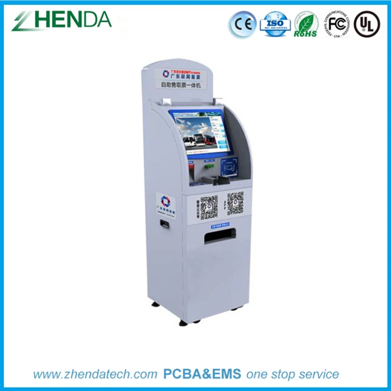 Self-Service Kiosk with Facial Recognition in Different Working Areas Based on Custom Design with Certifications/Bank Ticketing/Hospital/Reataurant