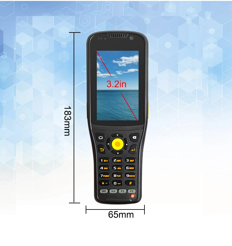 RFID Reader Touch Screen Handheld Barcode Scanner Android PDA (C60)
