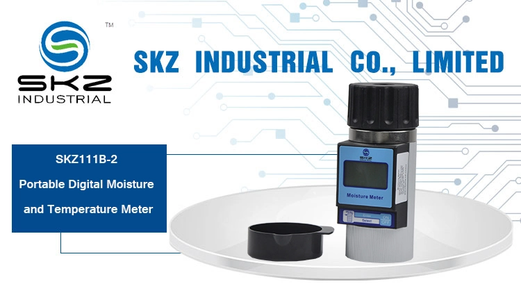 Skz111b-2 Portable Multi-Language Menu Type 37 Kinds Grains Moisture Content Reader Rye Bran Wheat Groats Rapeseed Water Content Measuring Moisture Test Device