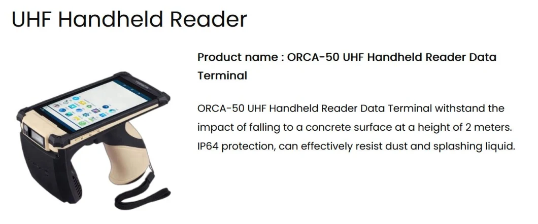 Warehouse Management Data Terminal Android 1d 2D Barcode Scanner UHF RFID Handheld Reader