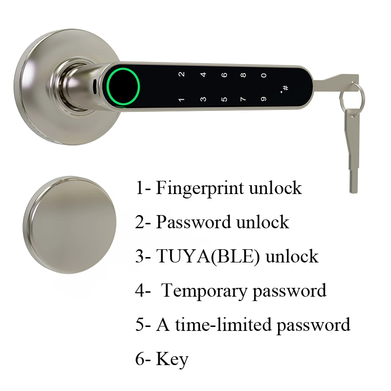 Tuya Bluetooth APP Rossette Digital Lock with 55X72 Lockbody