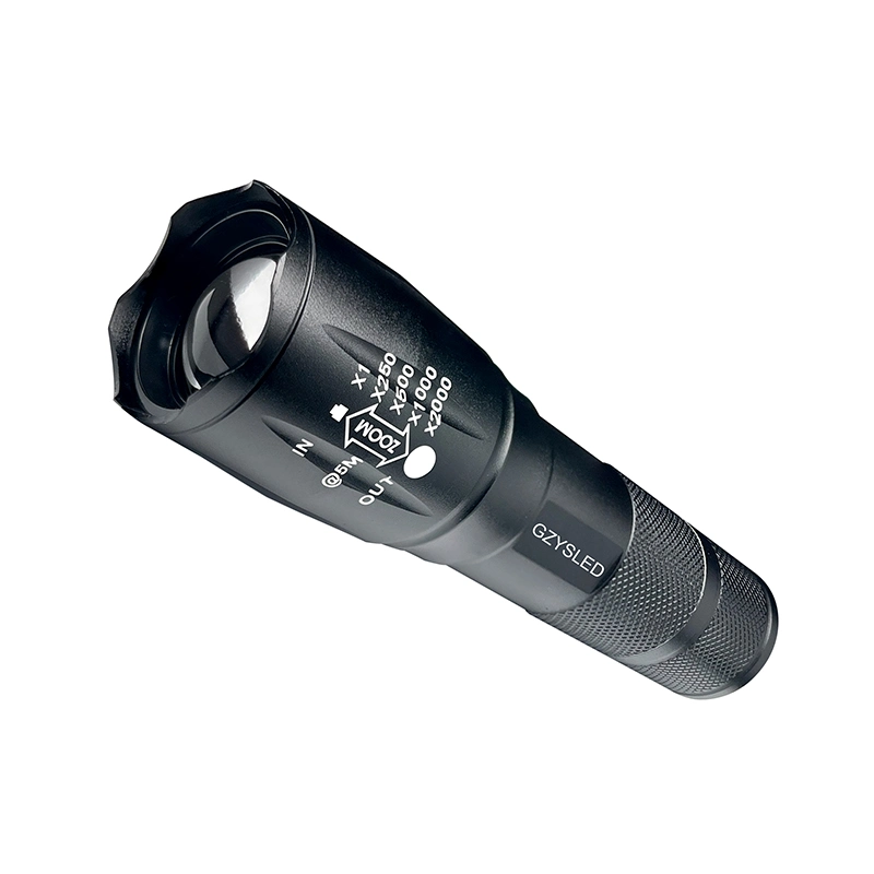Customized Adjustable Focus UV-C LED Torch 254nm 265nm 275nm UV Torch 296nm 306nm 310nm Handheld UV Flashlight