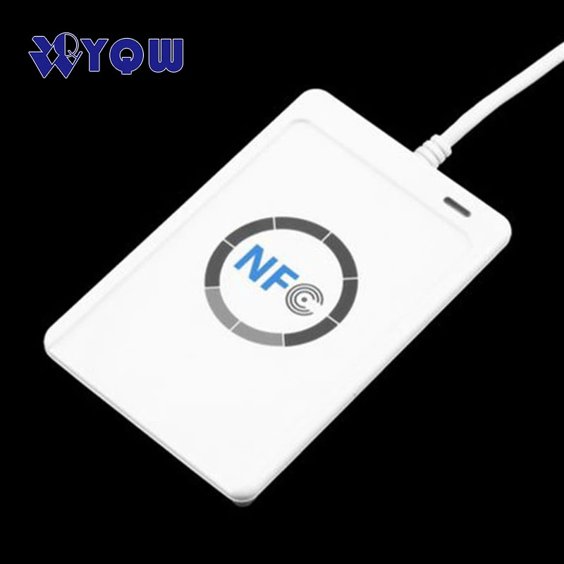White NFC ACR122u RFID Smart Card Reader and Writer