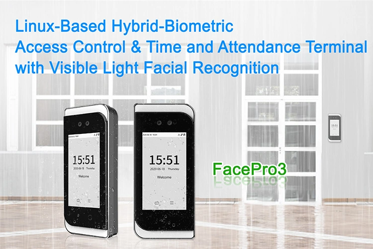 Facial Recognition Time Attendance Device with Waterproof IP65 &amp; WiFi Function