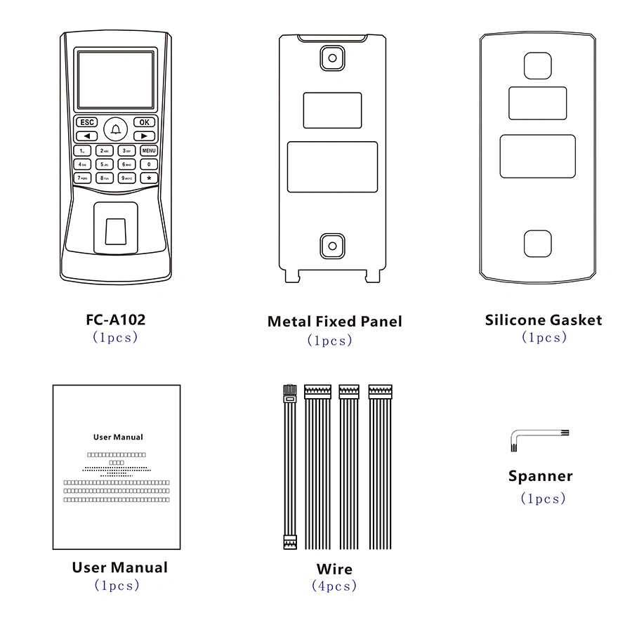 Biometric Facial Recognition Access Control System Visible Light Fingerprint Time Clock Employee Attendance Machine