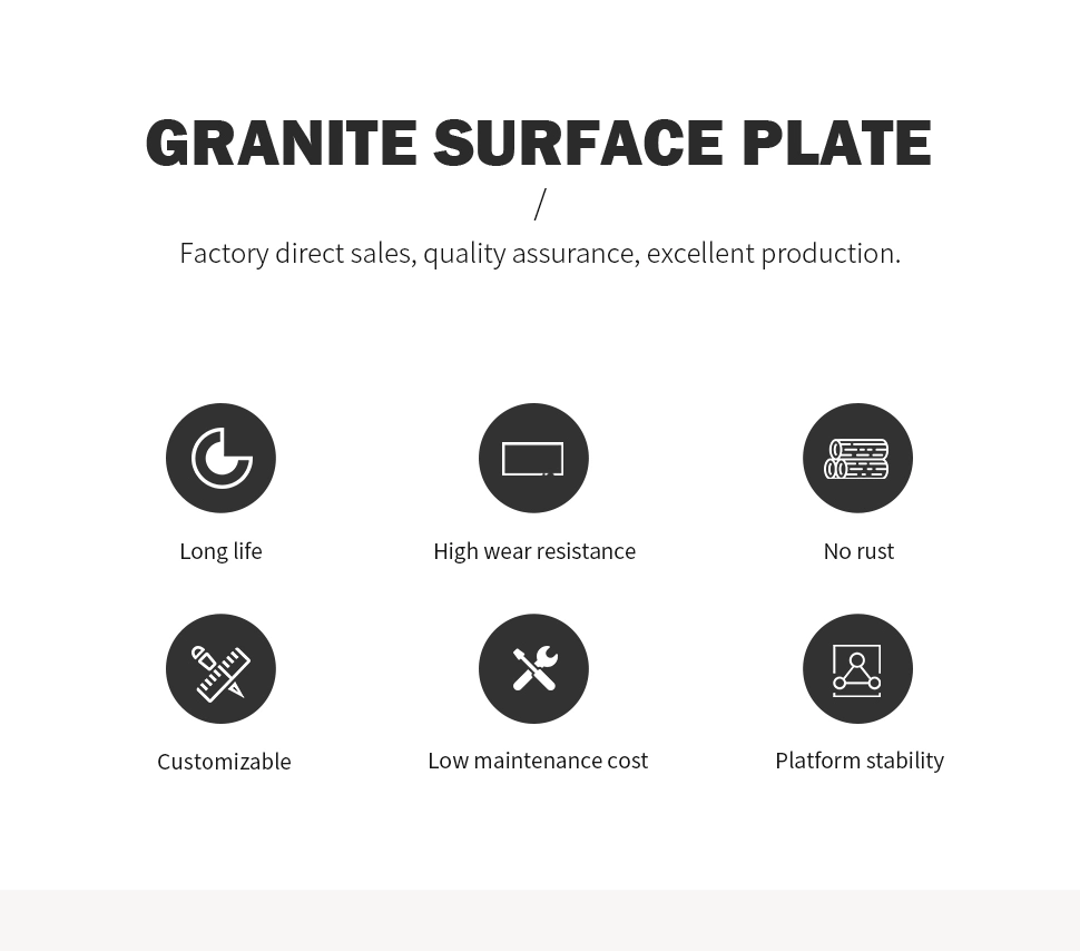 AA Grade Granite Surface Plates Manual Measure Method