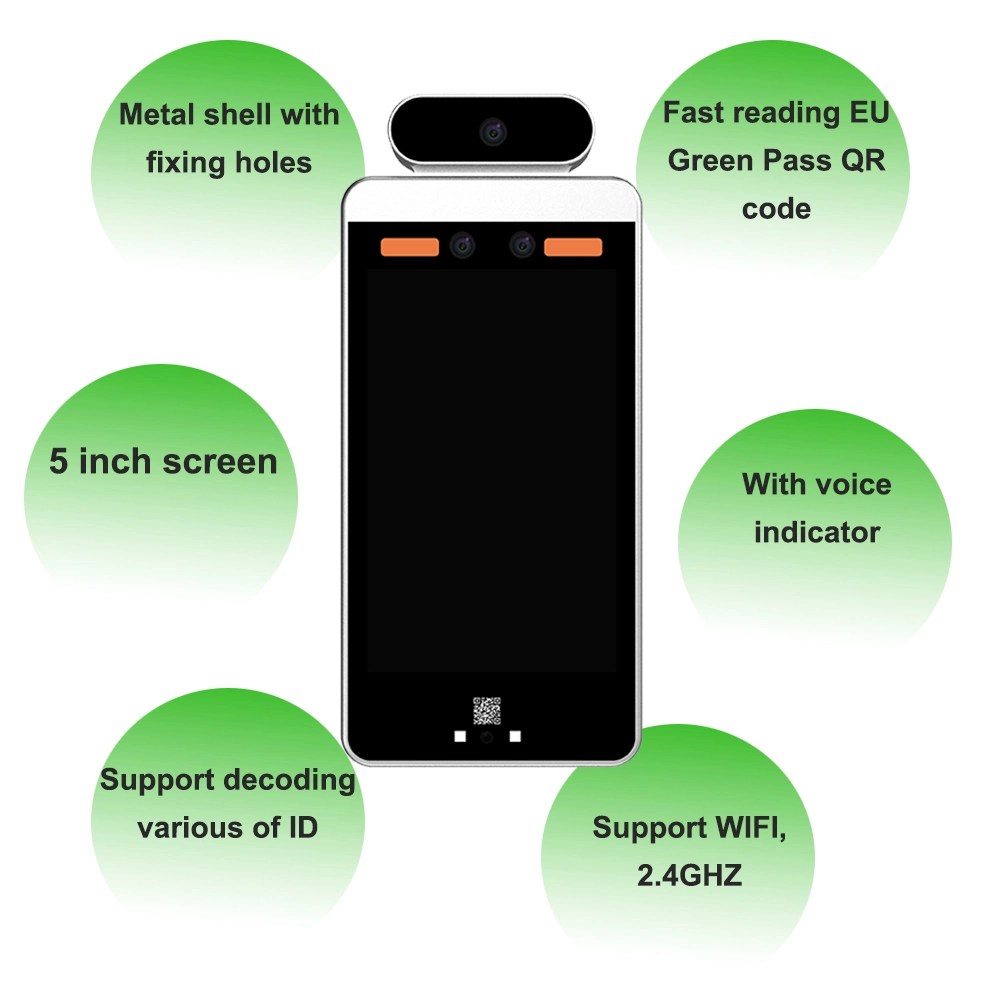 Android Access Display with Health Qr Code Scanner