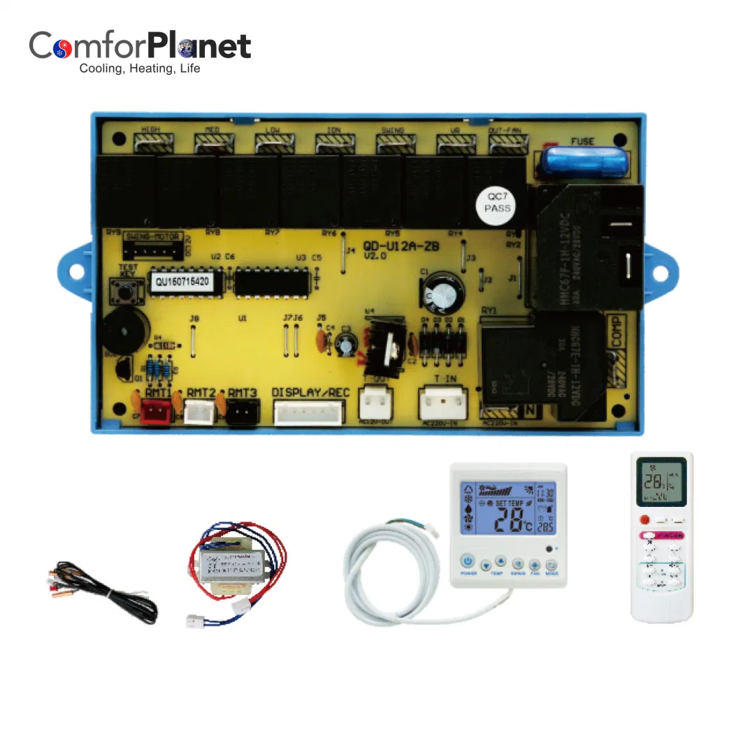 Air Conditioning Temperature Control System with LCD Display Panel