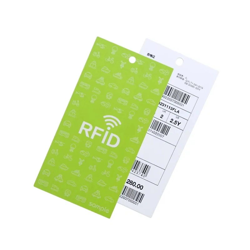 860-960MHz UHF Passive Long Reading Distance U7/8 RFID Garment Clothing Label Tag