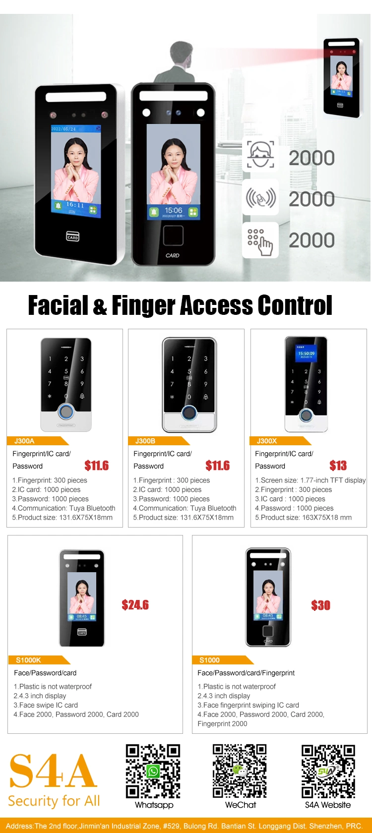 Independent Facial Recognition Access Control Controller, Facial Recognition Fingerprint Password Swiping Card Access Control Lock