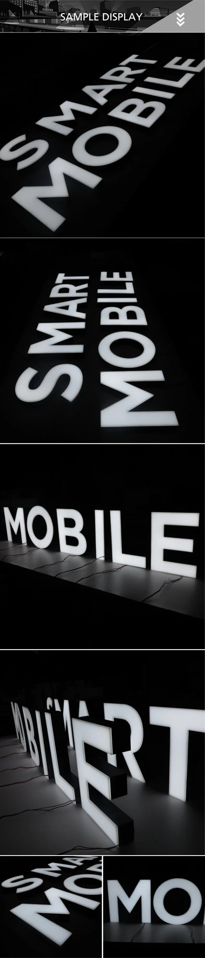 Professional Custom Frontlit Channel Letter LED Sign with Acrylic Face