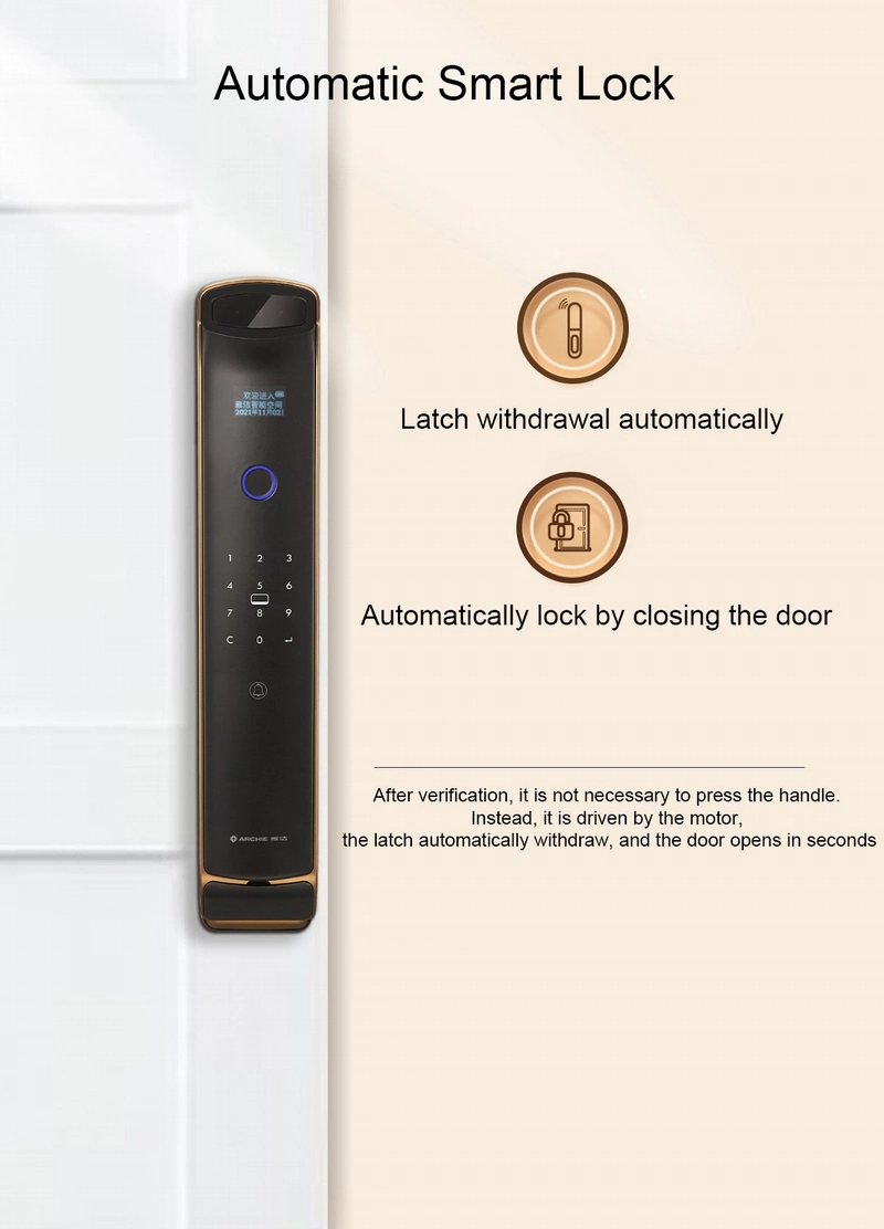 Archie Automatical Face Fingerprint Combination Card Tuya Smart Door Lock