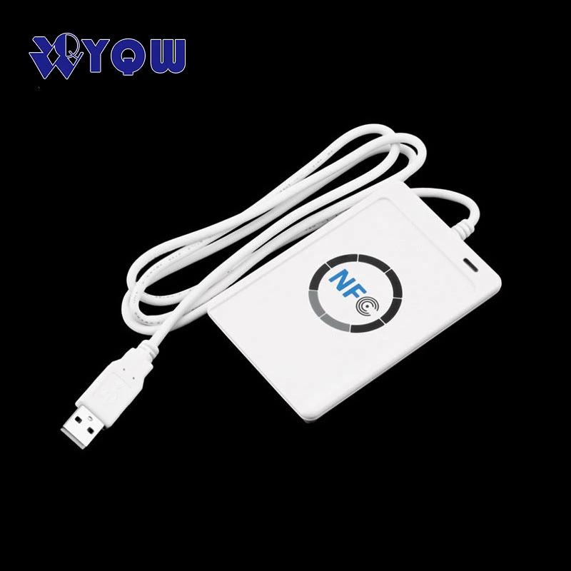 White NFC ACR122u RFID Smart Card Reader and Writer