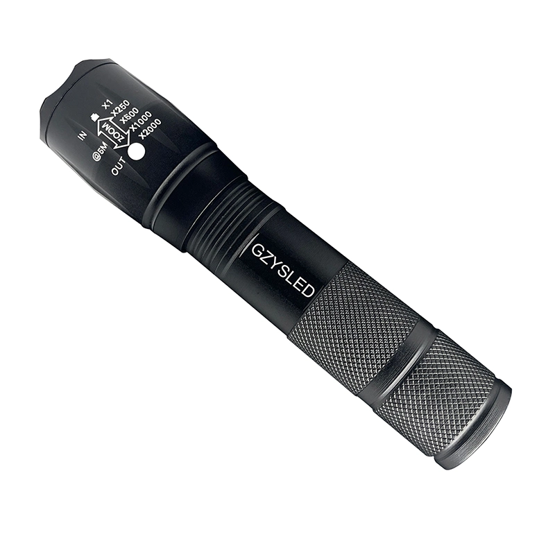 Customized Adjustable Focus UV-C LED 254nm 265nm 270nm 280nm 295nm 308nm 315nm Rechargeable Flashlight