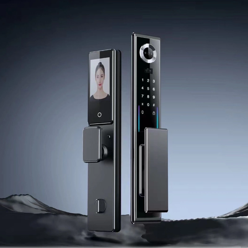 Concealed Fingerprint 3D Face Unlock Smart Door Lock