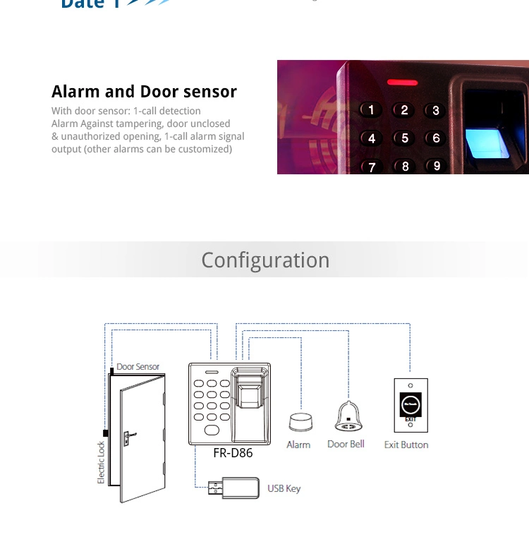 Fast Identification Verification Large Capacity Fingerprint Access Biometric Time in Time out Finger Print Attendance