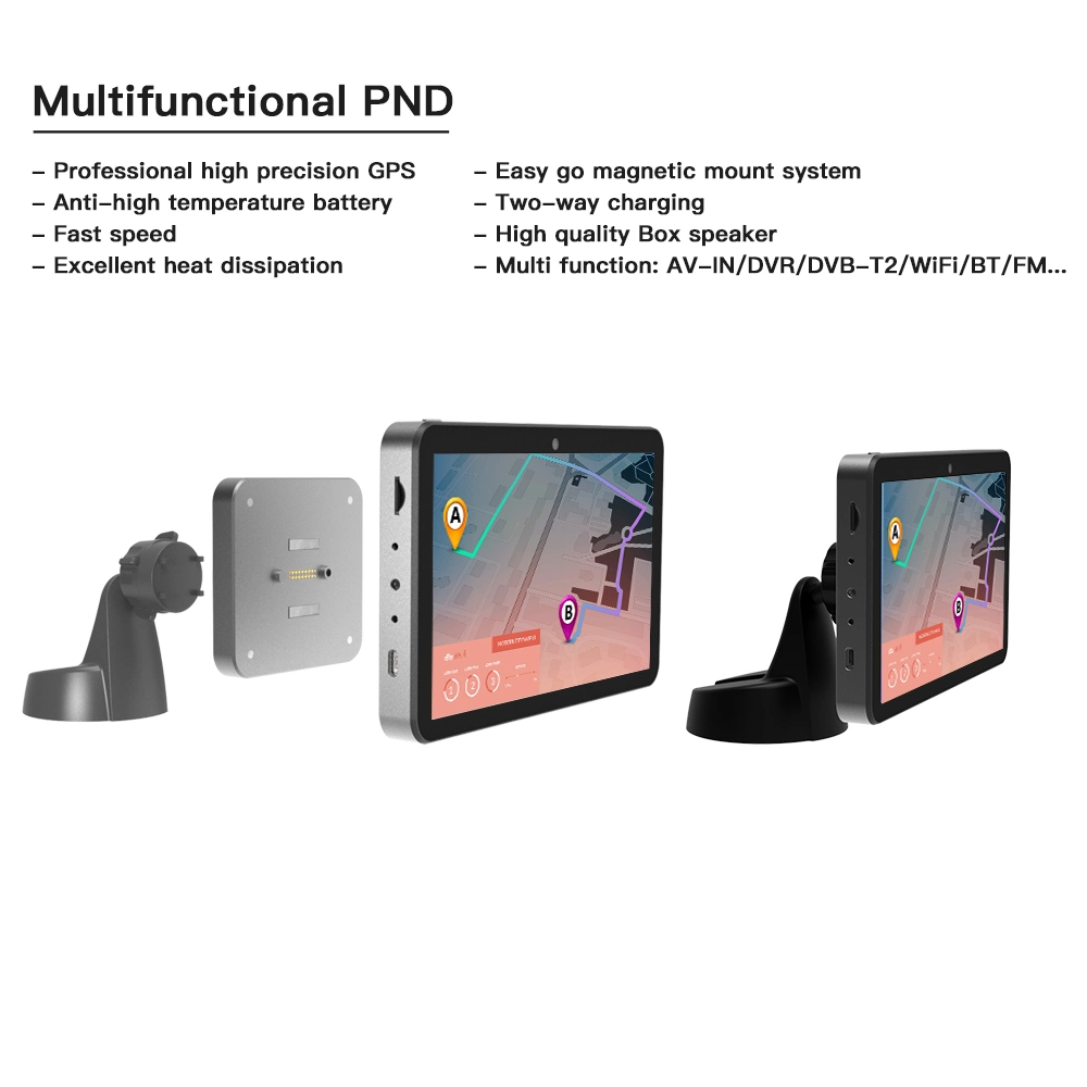 Android FHD Portable GPS Device Navigator Touch Screen Multimedia Car DVR Pnd 7/8 Inches Custom Made Navigation &amp; GPS