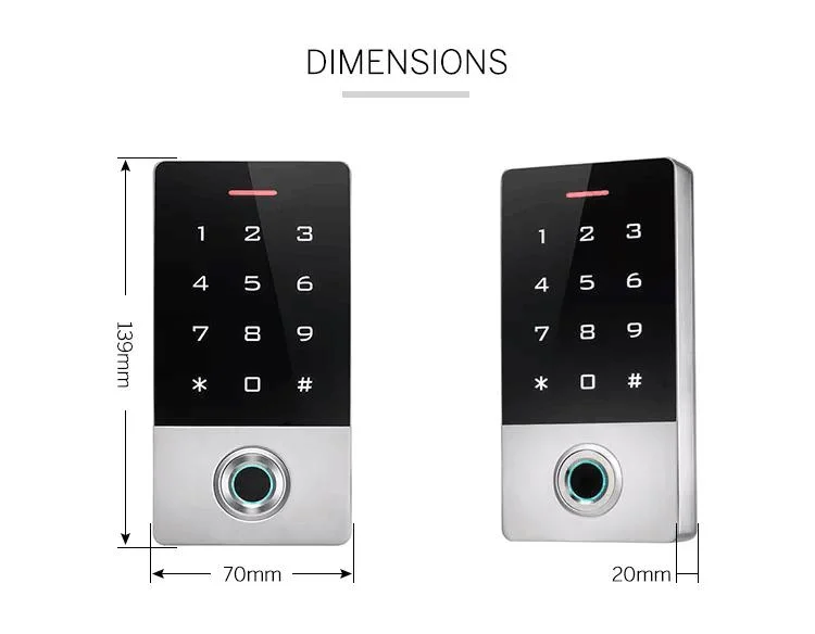 Customized RFID Access Control Systems Security Fingerprint Access Control Facial Recognition Access Control