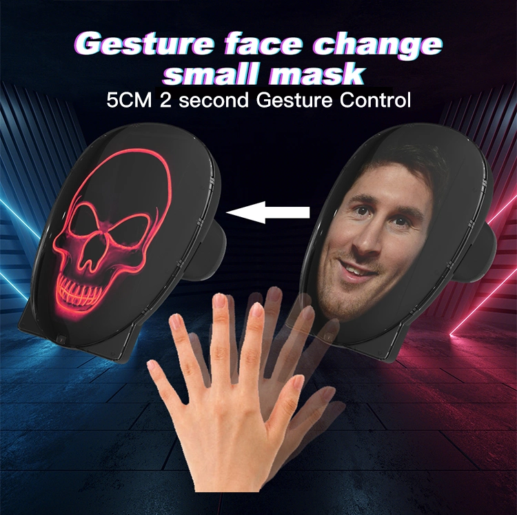 Gesture APP Control Battery Rechargeable Face Changing Facemask