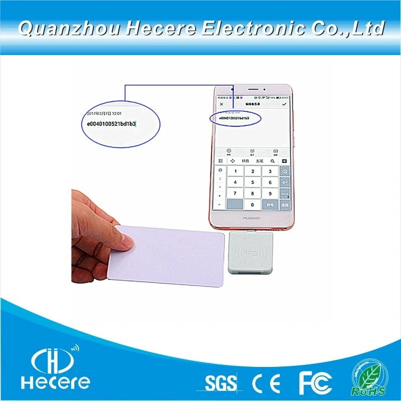 High Performance Portable 125kHz RFID Free Pluggable Contactless Micro USB Android Mini-Reader