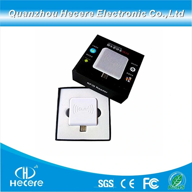 High Performance Portable 125kHz RFID Free Pluggable Contactless Micro USB Android Mini-Reader