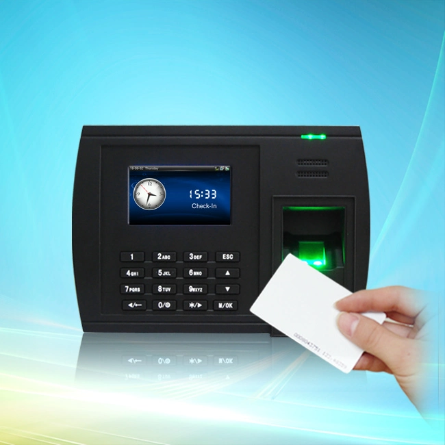(5000T-C/ID) Biometric Fingerprint Punch Card Attendance Machine with 125kHz ID Card Reader