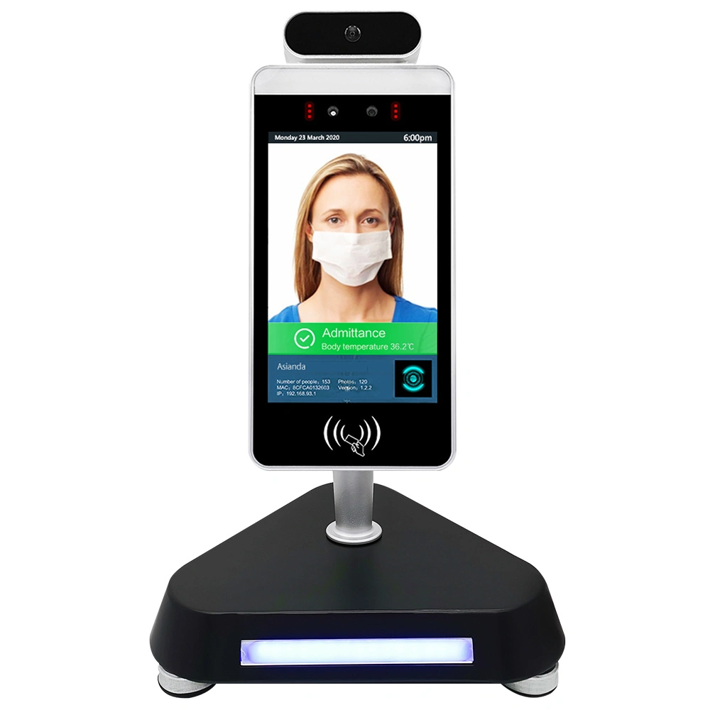 Multiple Installation Methods Floor Stand Face Recognition 8 Inch Digital Signage for Body and Face Detection Display Theremameter