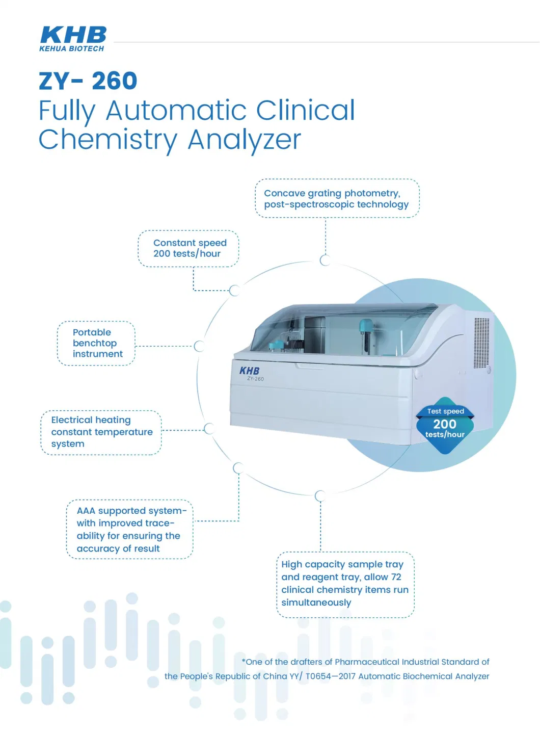 KHB ZY-260 Automatic Clinical Chemistry Analyzer