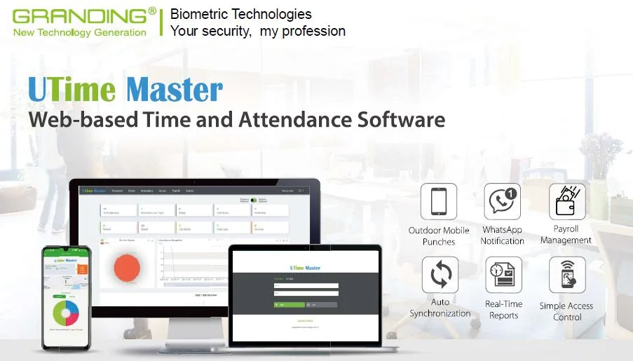 Biotime8.0 Web-Based Attendance Management Software with Remote Workforce Attendance Management and Payroll Function (UTime Master)